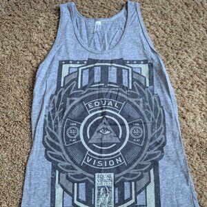 Equal Vision Records Tank Top, Grey, Sz S